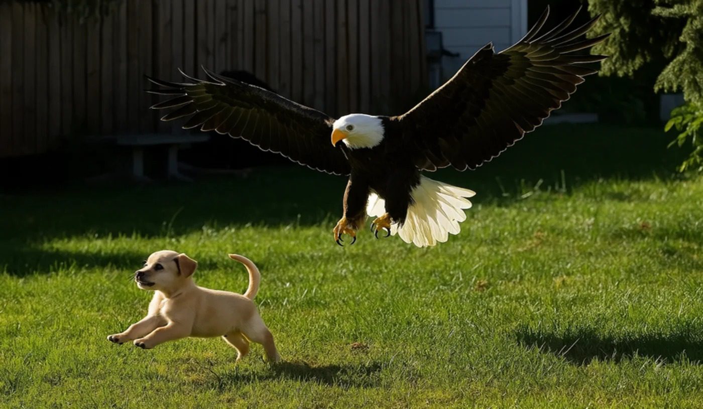 Águila arrebata a un cachorro del jardín: lo que descubren los vecinos te dejará boquiabierto ➤ Globenow.info