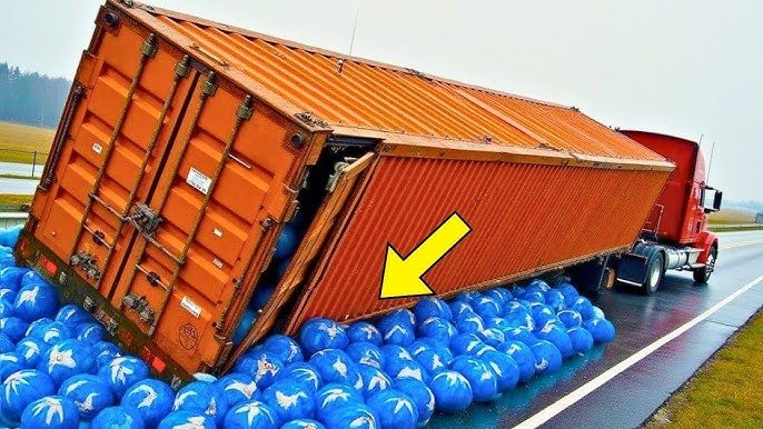 LKW verliert Ladung auf der Autobahn, dann erkennt der Fahrer, was es ist … ➤ Globenow.info
