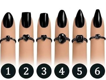 Deine Lieblingsnagelform und dein Lieblingsring können etwas über deine Persönlichkeit verraten. Welche wählst du?